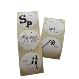 Sluitsticker  SINT mix (5 stuks)