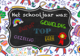 Ansichtkaart Geweldige schooljaar