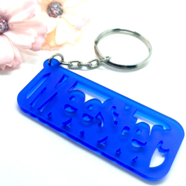 SLeutelhanger meester frosted royal blauw