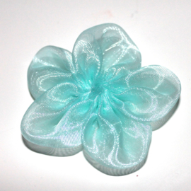 organza bloem roset mint p/s