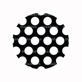 (FB846) zwart wit big dots