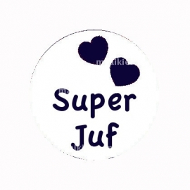 (FB390) Super juf wit/navy