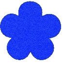 Acryl vilt royal blauw 45cm bij 30cm