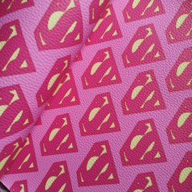 Pu leer Super  roze