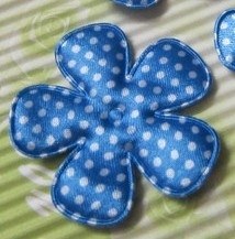 47mm polkadot bloem satijn royal