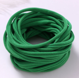 Super soft dunne nylon haarbandje groen