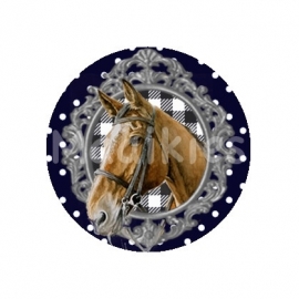 (FB287) paard navy