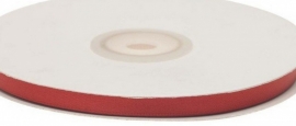 Dubbelzijdig satijn lint 6mm rood