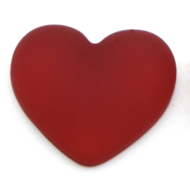 frosted acryl hart flatback rood