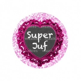 (FB396) super juf hart glitter