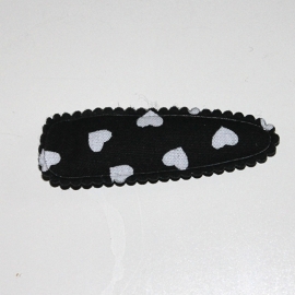 kniphoesje zwart met hartje (5cm)