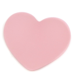 frosted acryl hart flatback roze