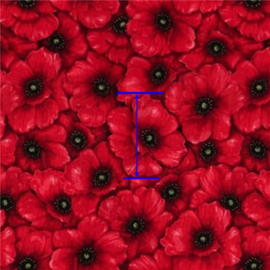 litchi lapje pu leer  rode bloemen