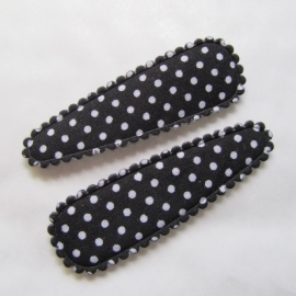 zwarte polkadot hoesje (5cm)