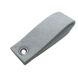 Vilten Sleutelhanger dubbele rechthoek 3,0 x 9,5cm