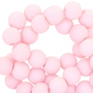 Acryl kralen 6mm pastel roze 50 stuks