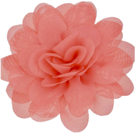 chiffon bloem coral 6,5cm