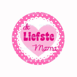 (FB613) Liefste mama roze hart