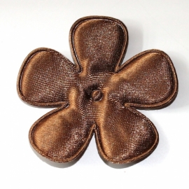 47mm brons bruin satijn bloem