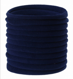 Super soft dunne nylon haarbandje navy