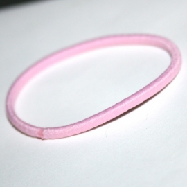 groot dun elastiek roze 6 stuks