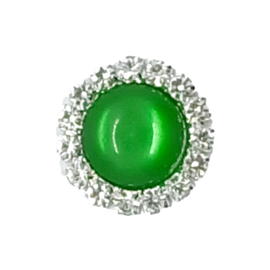 Strass flatback groen 16mm