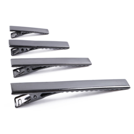 alligator clip 32mm grijs metaal