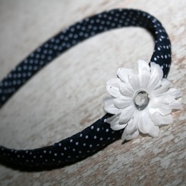 kunststof haarband wit 2,5cm breed