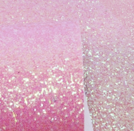 lapje grove glitter immitatie leer roze