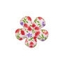 25mm gebloemde bloem rood