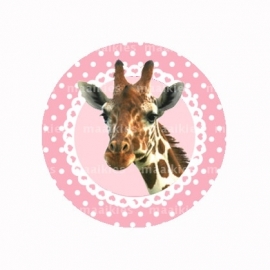 (FB376) Giraf roze