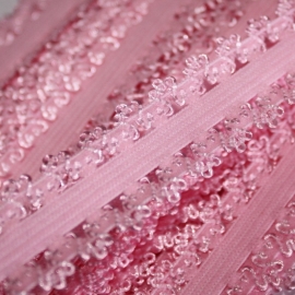 haarband elastiek kant roze 18mm
