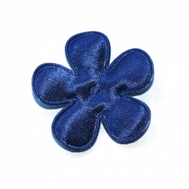 35mm satijn bloem konings blauw