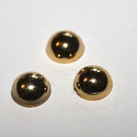 parel flatback 8mm metaalic goud rond