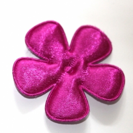 47mm neon satijn bloem paars