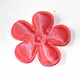 35mm satijn bloem Coral