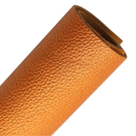 Mooi kwaliteit pu leer pearl  oranje