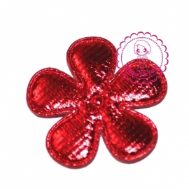 35mm metallic bloem rood