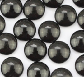 12mm Cabochon zwart