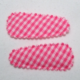 roze ruit hoesje (3,5cm)