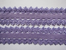 haarband elastiek kant lila 18mm