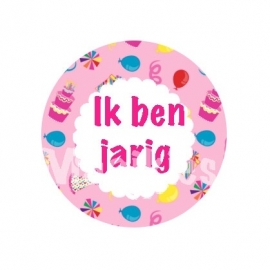 FB316 IK ben jarig roze