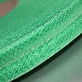 GroenHaarband elastiek / biasband 15mm breed