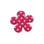 Polkadot bloem fuchsia 25mm