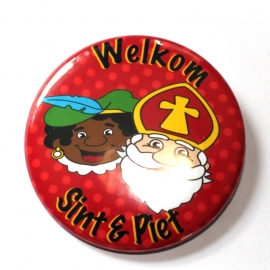Sinterklaas button rode stip