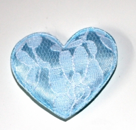 XL hart blauw (5cm)