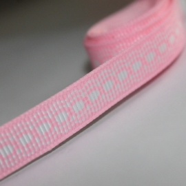 3m Grosgrain lint 10mm kant print zwart