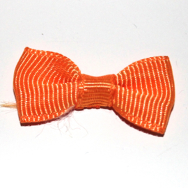 strikje grosgrain oranje 6 stuks