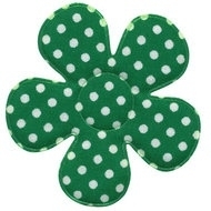 Polkadot bloem groen 47mm