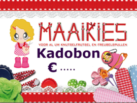 Kadobon maaikies vanaf €7,50